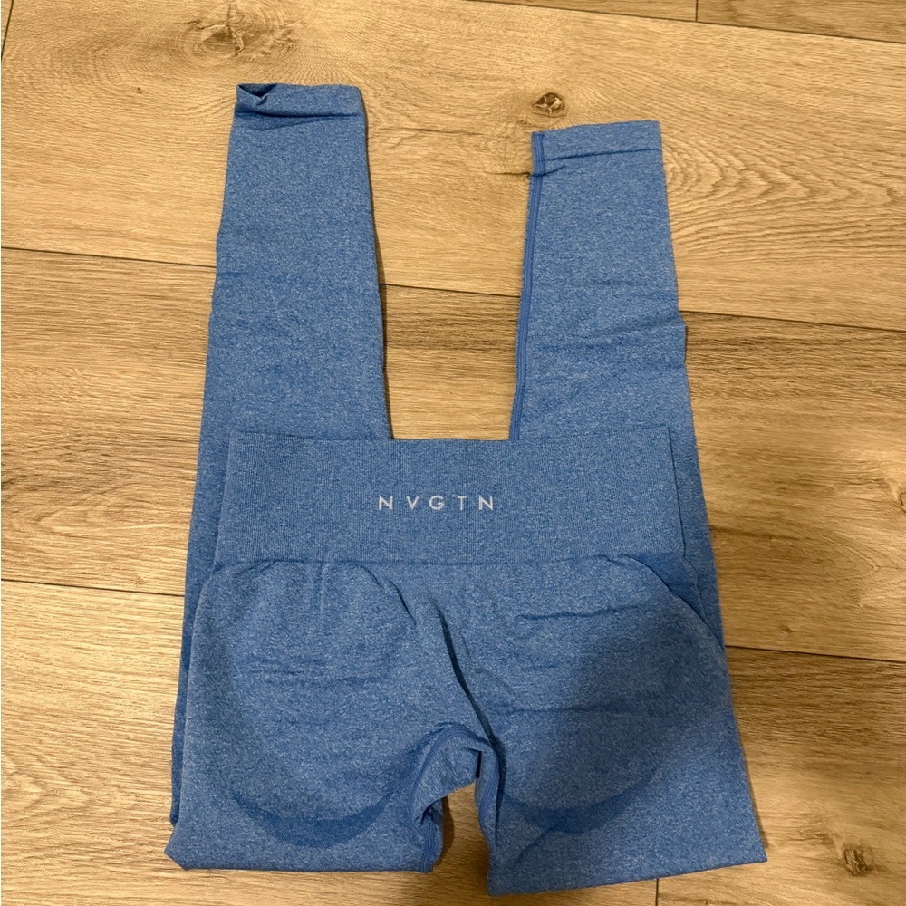 NVGTN Blue Contour Seamless Leggings